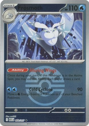 Frosmoth (Friend Ball) 053 - ME Ascended Heroes Reverse Holofoil