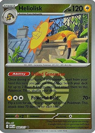 Heliolisk (Quick Ball) 064/217 - ME Ascended Heroes Reverse Holofoil
