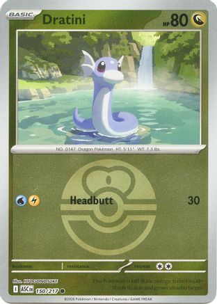 Dratini (Love Ball) 150 - ME Ascended Heroes Reverse Holofoil