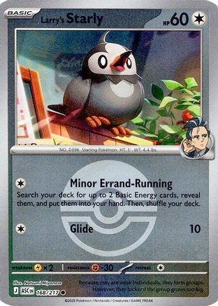 Larry's Starly (Poke Ball) 168 - ME Ascended Heroes Reverse Holofoil