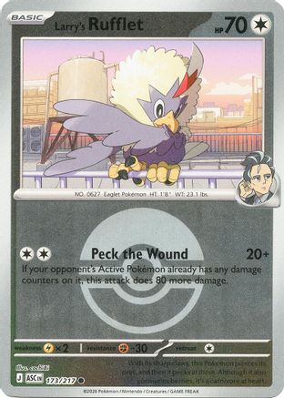 Larry's Rufflet (Poke Ball) 173 - ME Ascended Heroes Reverse Holofoil