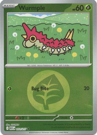 Wurmple (Energy Symbol Pattern) 011 - ME Ascended Heroes Reverse Holofoil
