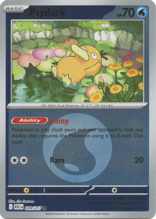 Psyduck (Energy Symbol Pattern) 039/217 - ME Ascended Heroes Reverse Holofoil