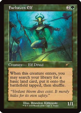 Farhaven Elf (Retro Frame) (WPN-002) - WPN & Gateway Promos