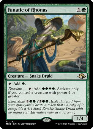 Fanatic of Rhonas (PPECL-152) - Promo Pack: Lorwyn Eclipsed Foil