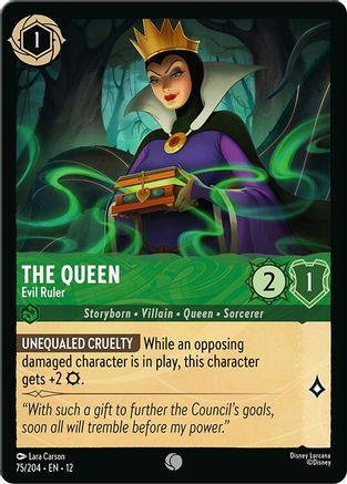 The Queen - Evil Ruler (75/204) - Wilds Unknown Cold Foil