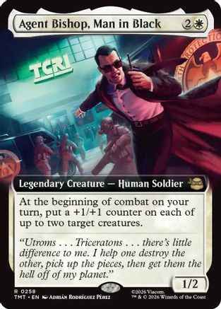 Agent Bishop, Man in Black (Extended Art) (TMT-258) - Teenage Mutant Ninja Turtles