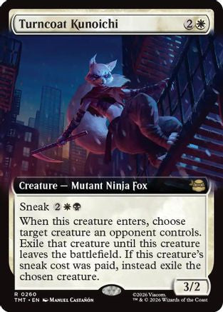 Turncoat Kunoichi (Extended Art) (TMT-260) - Teenage Mutant Ninja Turtles Foil