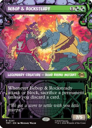 Bebop & Rocksteady (Showcase) (TMT-241) - Teenage Mutant Ninja Turtles Foil