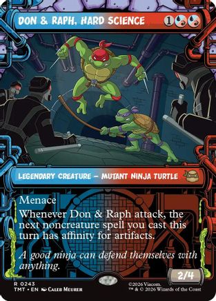 Don & Raph, Hard Science (Showcase) (TMT-243) - Teenage Mutant Ninja Turtles Foil