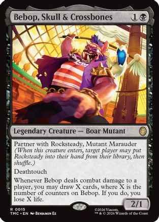 Bebop, Skull & Crossbones (TMC-015) - Commander: Teenage Mutant Ninja Turtles