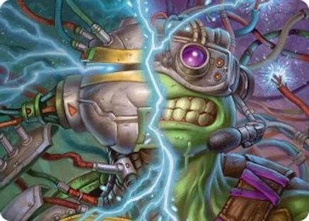 Mind Transfer Protocol Art Card (Gold-Stamped Signature) (ASTMT-005) - Art Series: Teenage Mutant Ninja Turtles