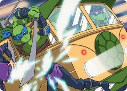 Don & Leo, Problem Solvers Art Card (ASTMT-030) - Art Series: Teenage Mutant Ninja Turtles