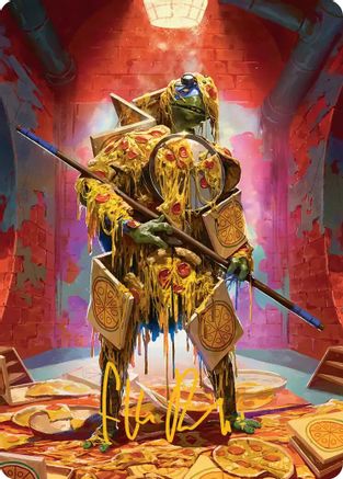 Commander's Plate Art Card (Gold-Stamped Signature) (ASTMT-050) - Art Series: Teenage Mutant Ninja Turtles