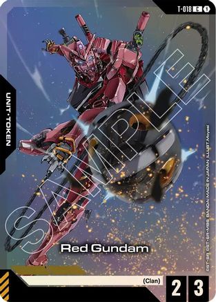 Red Gundam (T-018) (Premium Card Collection Gundam Assemble) (T-018) - Gundam Promotional Cards Holofoil