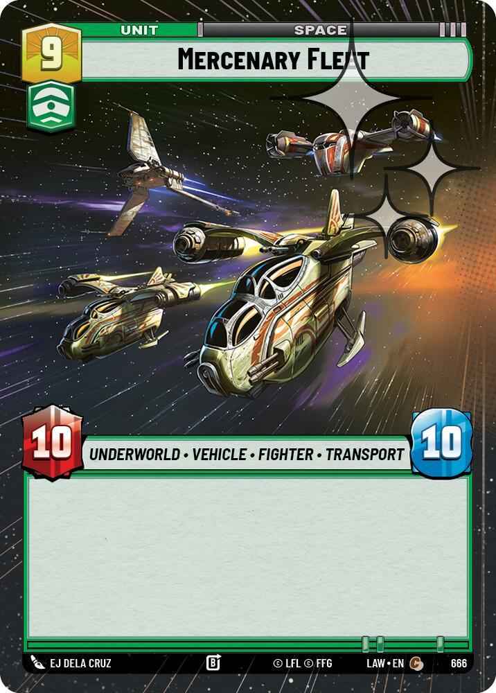 Mercenary Fleet (428) (Hyperspace Foil) (428) [A Lawless Time]