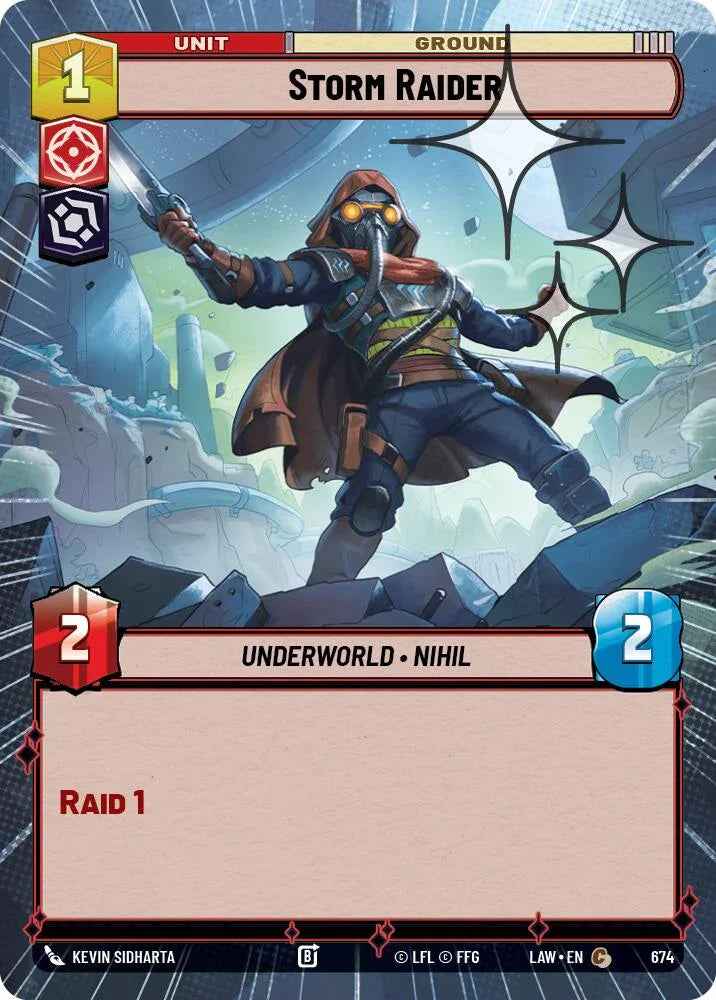 Storm Raider (436) (Hyperspace Foil) (436) [A Lawless Time]
