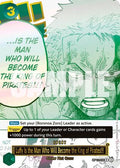 Luffy Is the Man Who Will Become the King of Pirates!!! (Japanese Version 3rd Anniversary Set) (OP12-039) - One Piece Promotion Cards Foil