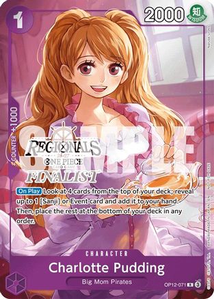 Charlotte Pudding (Regionals Finalist Card Set 26-27) (OP12-071) - One Piece Promotion Cards Foil