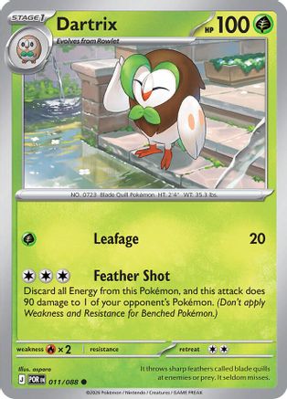Dartrix 011 - ME03 Perfect Order Reverse Holofoil
