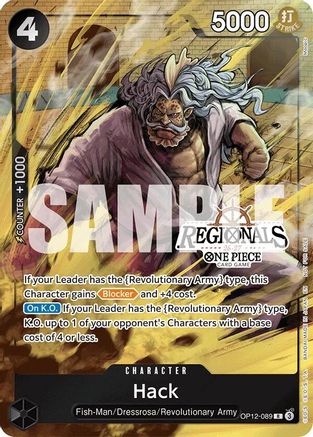 Hack (Regional Participation Pack 2026 Vol.1) (OP12-089) - One Piece Promotion Cards Foil