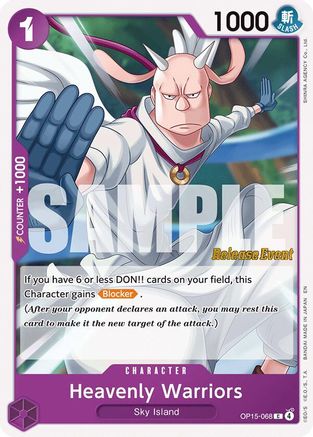 Heavenly Warriors (OP15-068) - Adventure on Kami's Island Release Event Cards