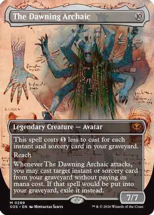 The Dawning Archaic (Borderless) (SOS-289) - Secrets of Strixhaven Foil