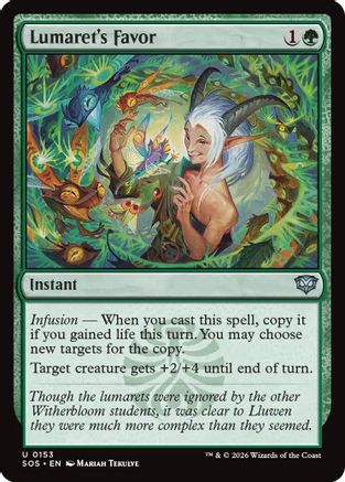 Lumaret's Favor (SOS-153) - Secrets of Strixhaven Foil