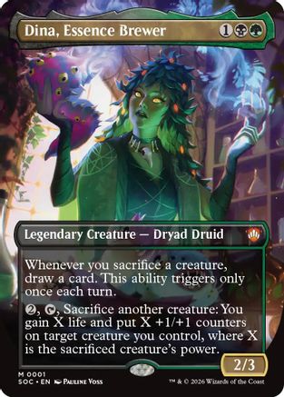Dina, Essence Brewer (Borderless) (SOC-001) - Commander: Secrets of Strixhaven
