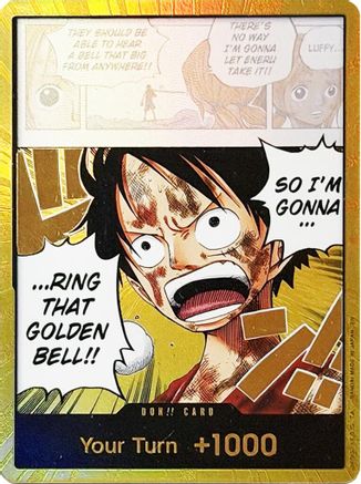 DON!! Card (Luffy) (Gold) - Adventure on Kami's Island Foil