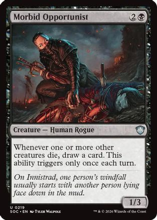 Morbid Opportunist (SOC-219) - Commander: Secrets of Strixhaven