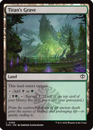Titan's Grave (SOS-266) - Secrets of Strixhaven Foil