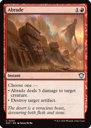 Abrade (SOC-234) - Commander: Secrets of Strixhaven