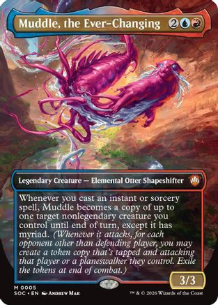 Muddle, the Ever-Changing (Borderless) (SOC-005) - Commander: Secrets of Strixhaven