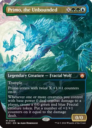Primo, the Unbounded (Borderless) (SOC-006) - Commander: Secrets of Strixhaven