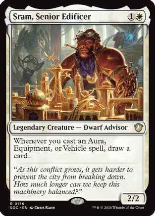 Sram, Senior Edificer (SOC-176) - Commander: Secrets of Strixhaven