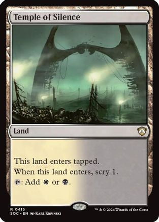 Temple of Silence (SOC-415) - Commander: Secrets of Strixhaven
