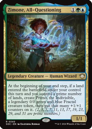 Zimone, All-Questioning (SOC-340) - Commander: Secrets of Strixhaven