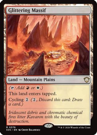 Glittering Massif (SOC-376) - Commander: Secrets of Strixhaven
