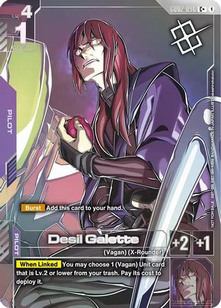 Desil Galette (Store Tournament Winner Pack 04) (GD02-096) - Gundam Promotional Cards Holofoil