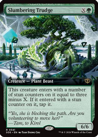 Slumbering Trudge (Extended Art) (SOS-341) - Secrets of Strixhaven