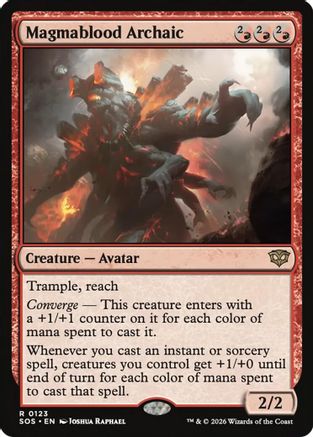 Magmablood Archaic (SOS-123) - Secrets of Strixhaven Foil