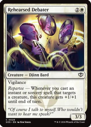 Rehearsed Debater (SOS-029) - Secrets of Strixhaven