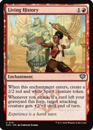 Living History (SOS-121) - Secrets of Strixhaven Foil