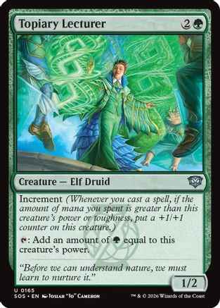 Topiary Lecturer (SOS-165) - Secrets of Strixhaven Foil