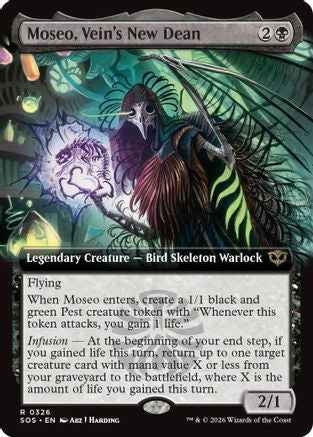 Moseo, Vein's New Dean (Extended Art) (SOS-326) - Secrets of Strixhaven Foil