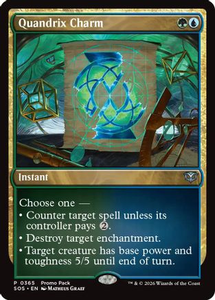 Quandrix Charm (PPSOS-365) - Promo Pack: Secrets of Strixhaven Foil