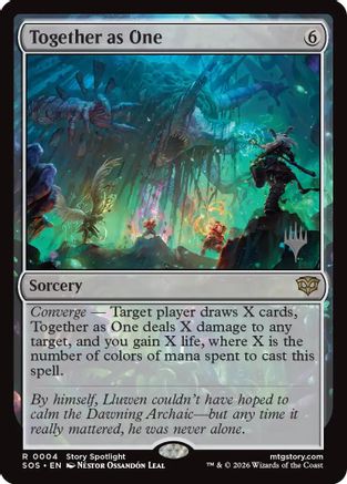 Together as One (PPSOS-004) - Promo Pack: Secrets of Strixhaven Foil