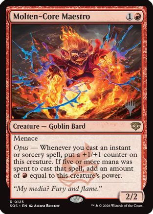 Molten-Core Maestro (PPSOS-125) - Promo Pack: Secrets of Strixhaven