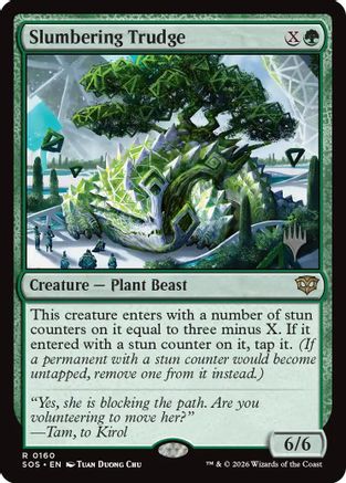 Slumbering Trudge (PPSOS-160) - Promo Pack: Secrets of Strixhaven Foil